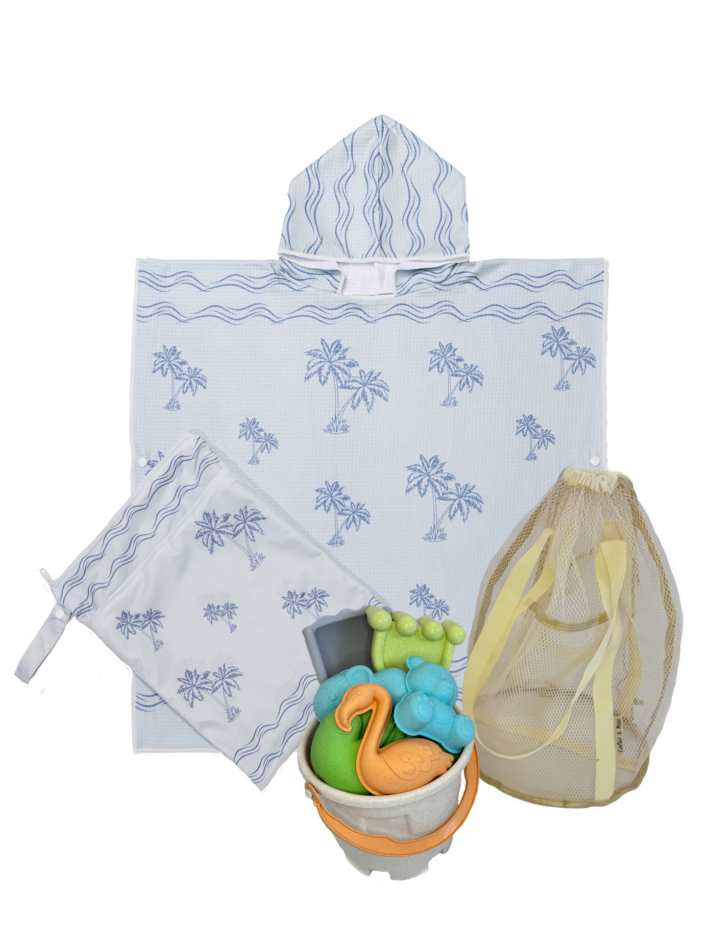 Kids Hoodie Towel - Beach Bucket Set