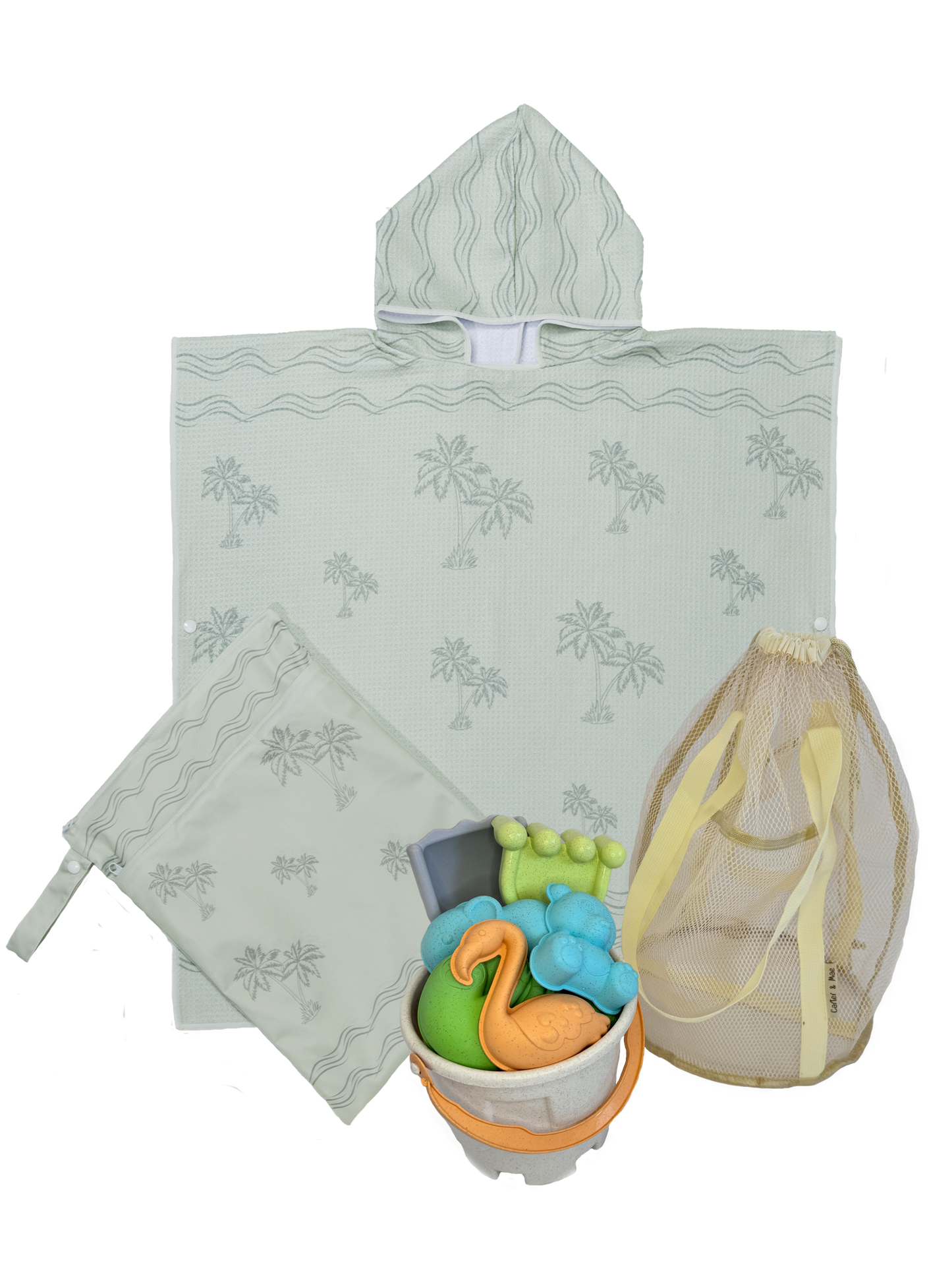 Kids Hoodie Towel - Beach Bucket Set