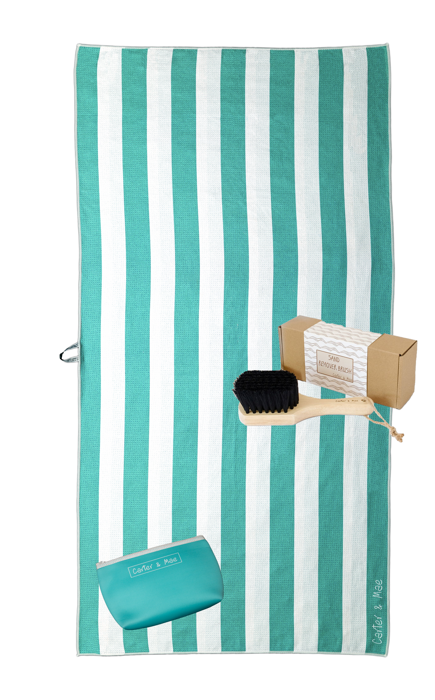 Sand Free Beach Towel - Sand Remover Brush