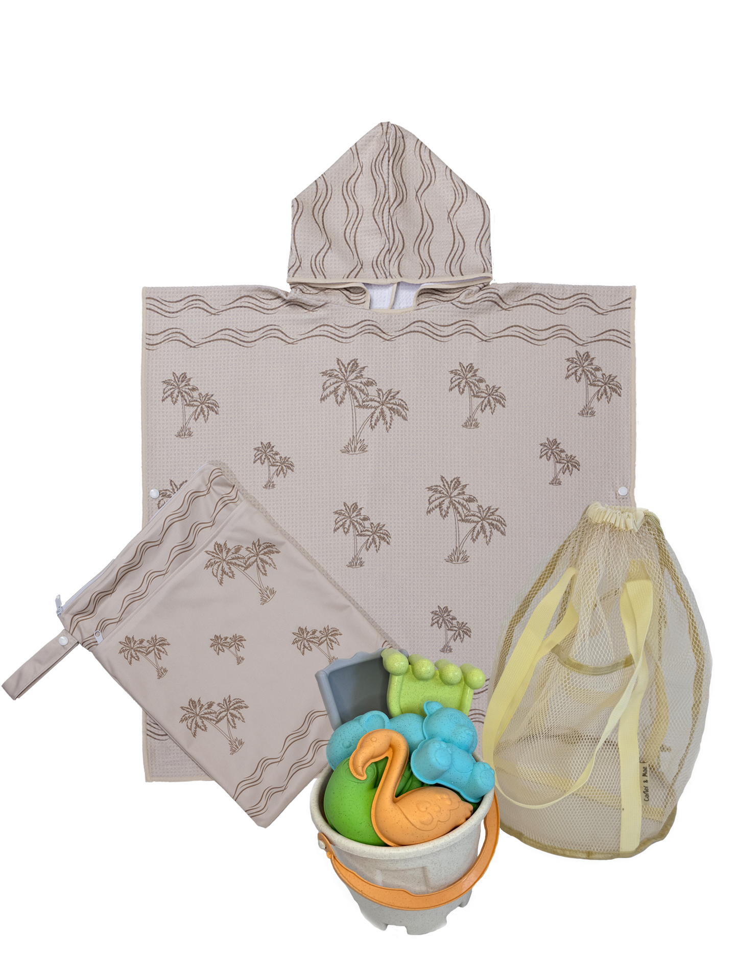 Kids Hoodie Towel - Beach Bucket Set