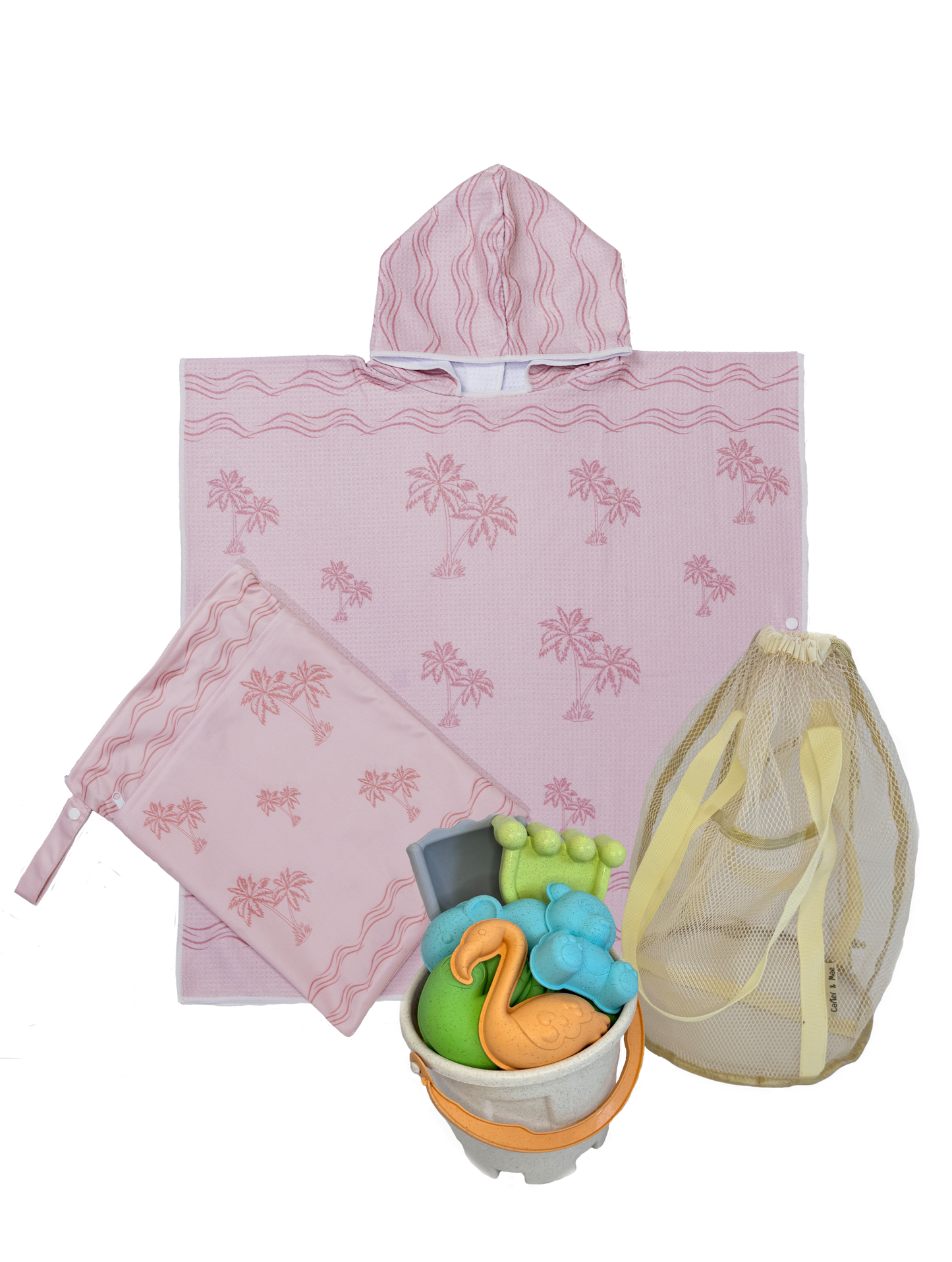 Kids Hoodie Towel - Beach Bucket Set