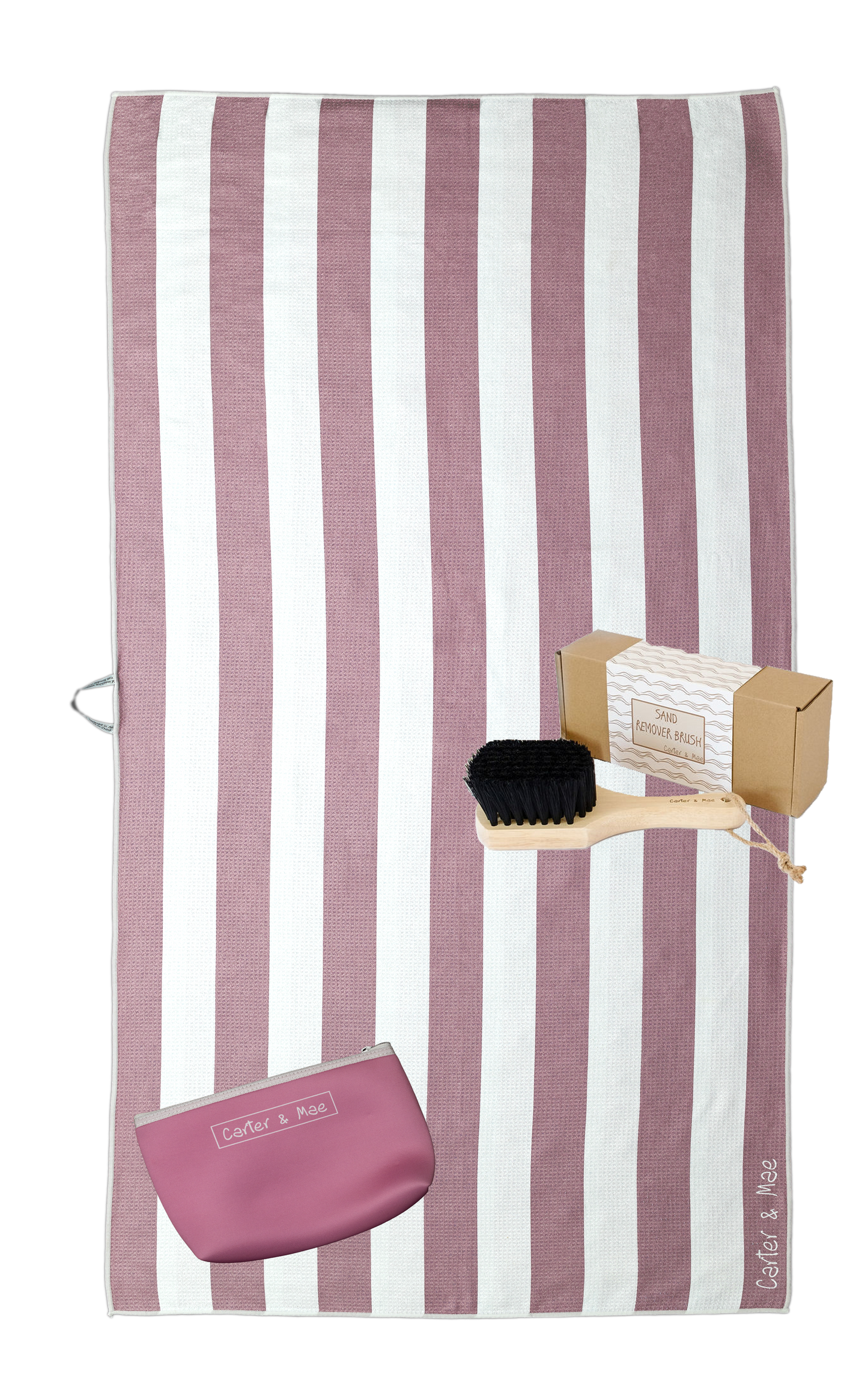 Sand Free Beach Towel - Sand Remover Brush