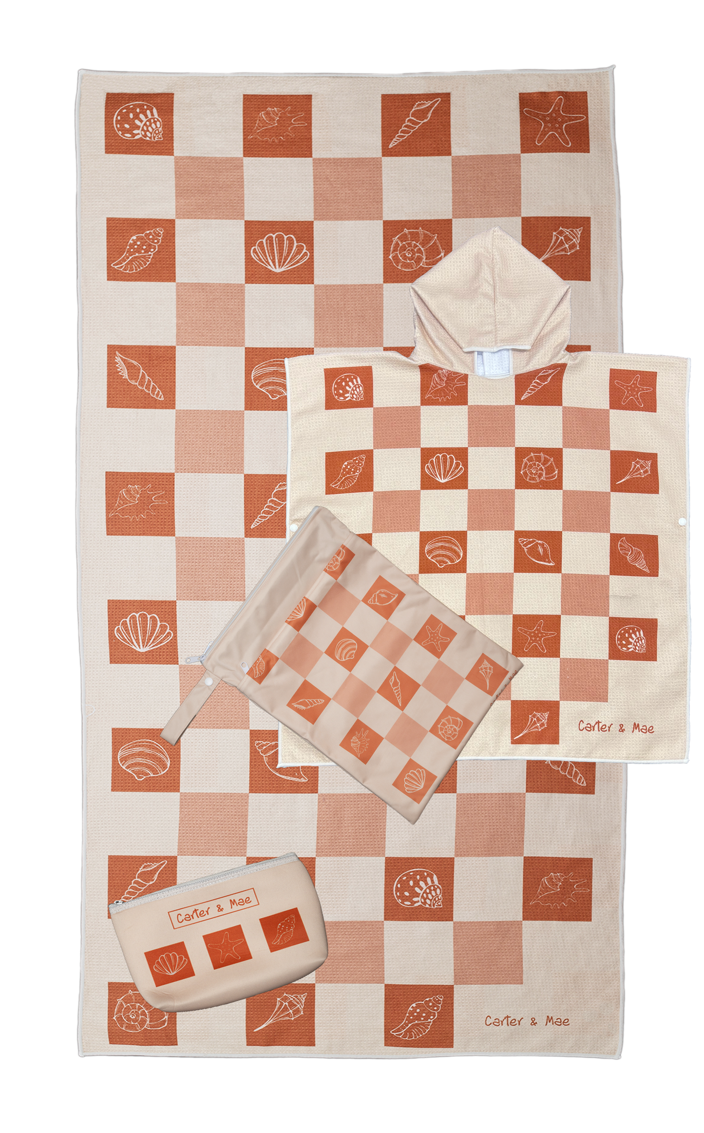 Rust Shell Towel - Matching Kids Hoodie