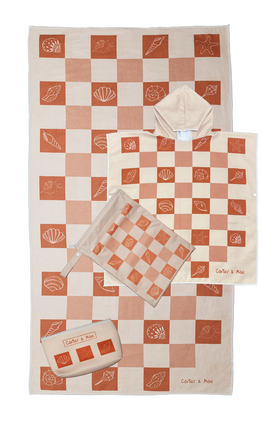 Rust Shell Towel - Matching Kids Hoodie